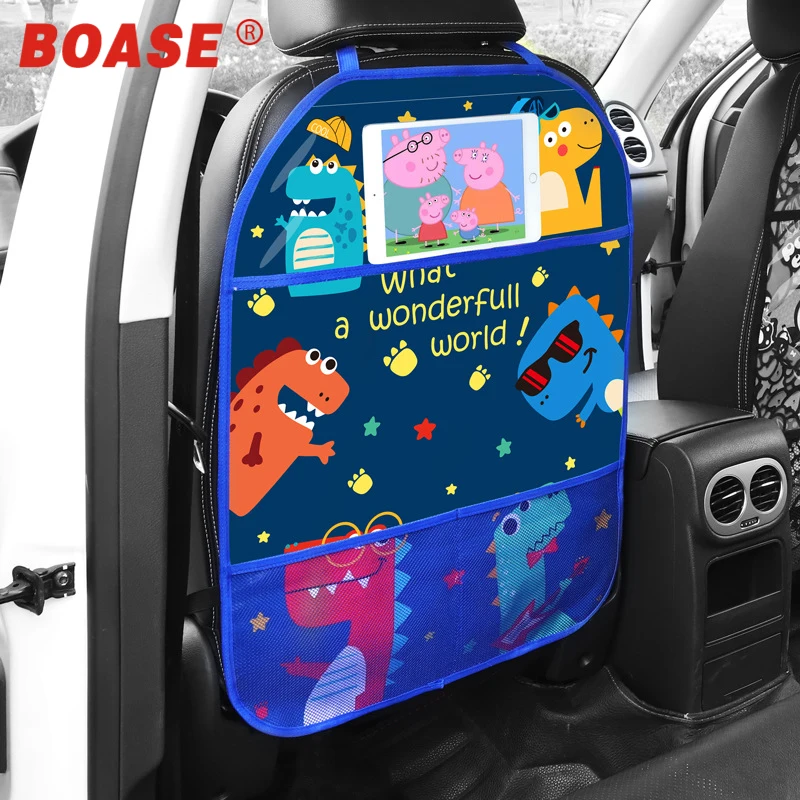 Мультяшный защитный чехол на заднее сиденье автомобиля коврик для удара