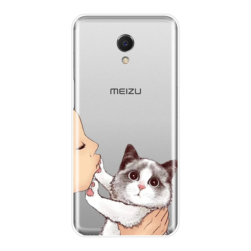 Чехол для телефона Meizu M6 M6S M6T M5 M5C M5S M3 M3S M2 чехол силиконовый поцелуй кошки