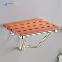 joylove folding bath shower seat wall mounted relaxation shower chair solid wood shower folding seat