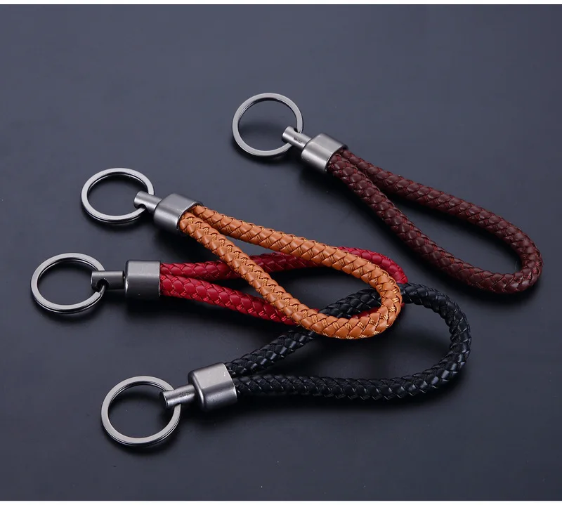 Новинка плетеный кожаный ремешок унисекс ручная работа волнистый брелок