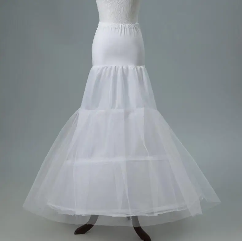 Белая подъюбник русалки для свадебного платья с длинным шлейфом в стиле