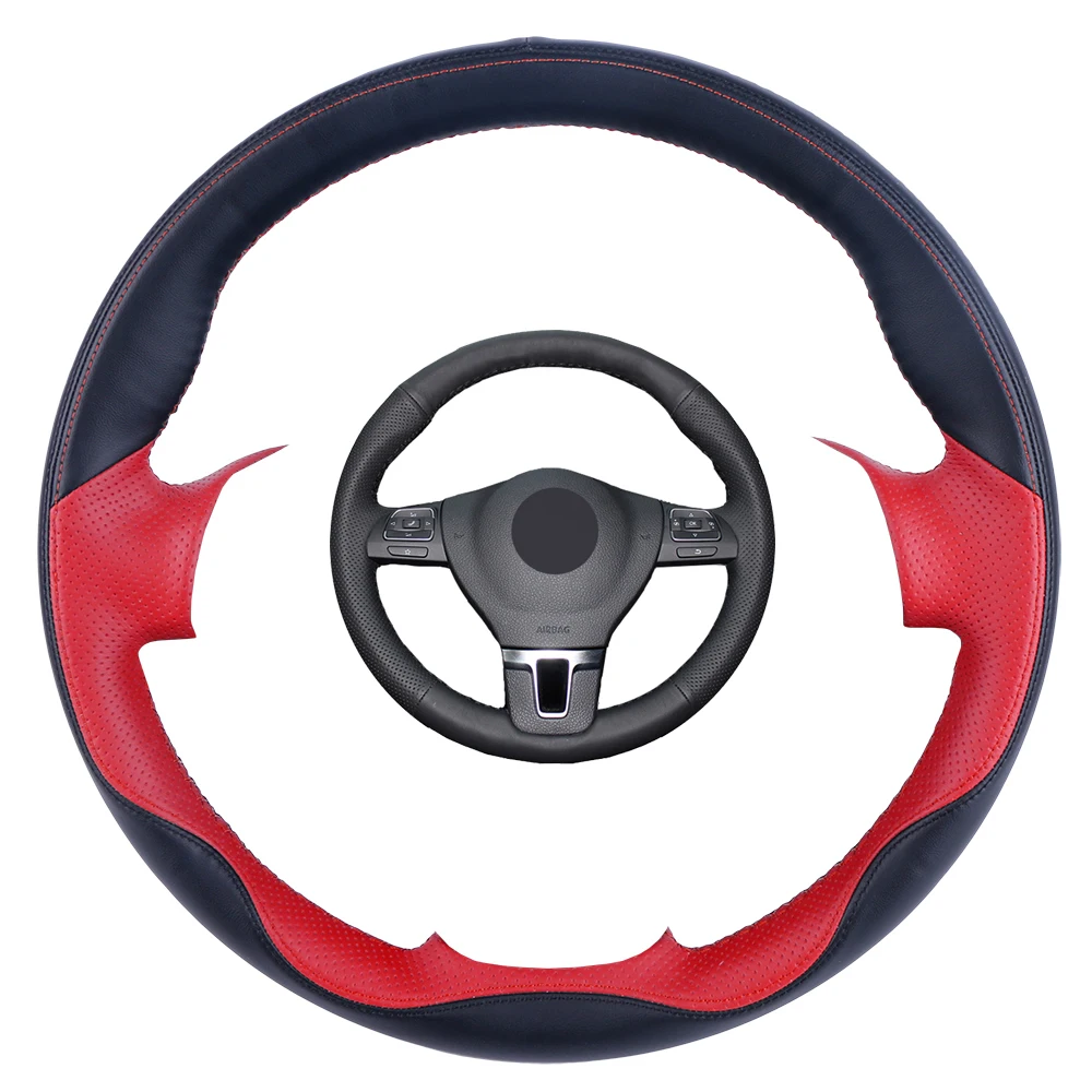 Подгонянная ручная сшитая оплетка из искусственной кожи для Hyundai Tucson 2015 2016Volkswagen VW