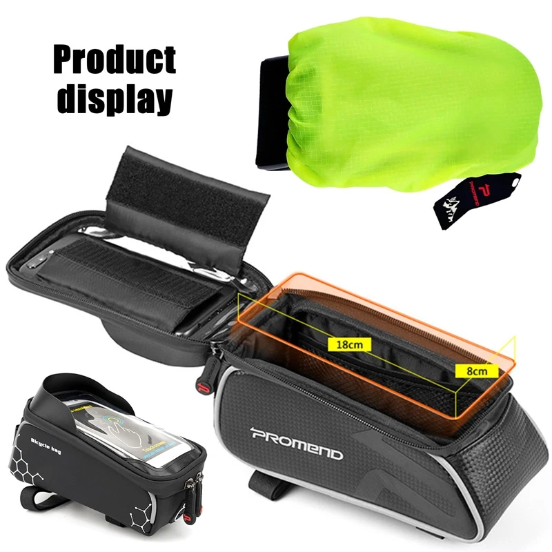

2021 New 1pc Full Rainproof Zipper Mountain Bike Rainproof Saddle Bag Road Bike Touch Screen Mobile Phone Bag