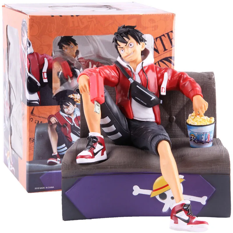 B with colorful box Аниме one piece Monkey D Luffy Portgas D Ace Sabo в модной одежде ПВХ фигурка цельная Статуя Коллекционная модель игрушки - Цвет: B with colorful box