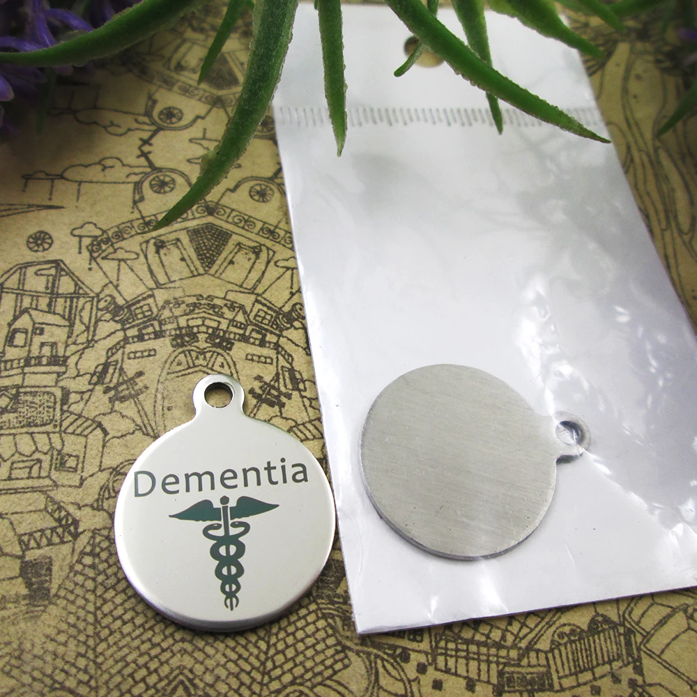 10 шт. подвески из нержавеющей стали с медицинским слабоумия 5 стилей на выбор