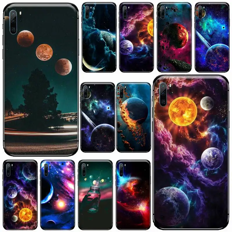 

Space Solar System Planets Phone Case For Huawei honor Mate P 9 10 20 30 40 Pro 10i 7 8 a x Lite nova 5t