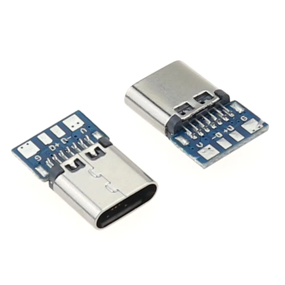 USB 3.1 Type C Female Connector Jack Dock 14 Pin Socket Port receptacle Through Holes PCB USB-C power charging dock | Мобильные