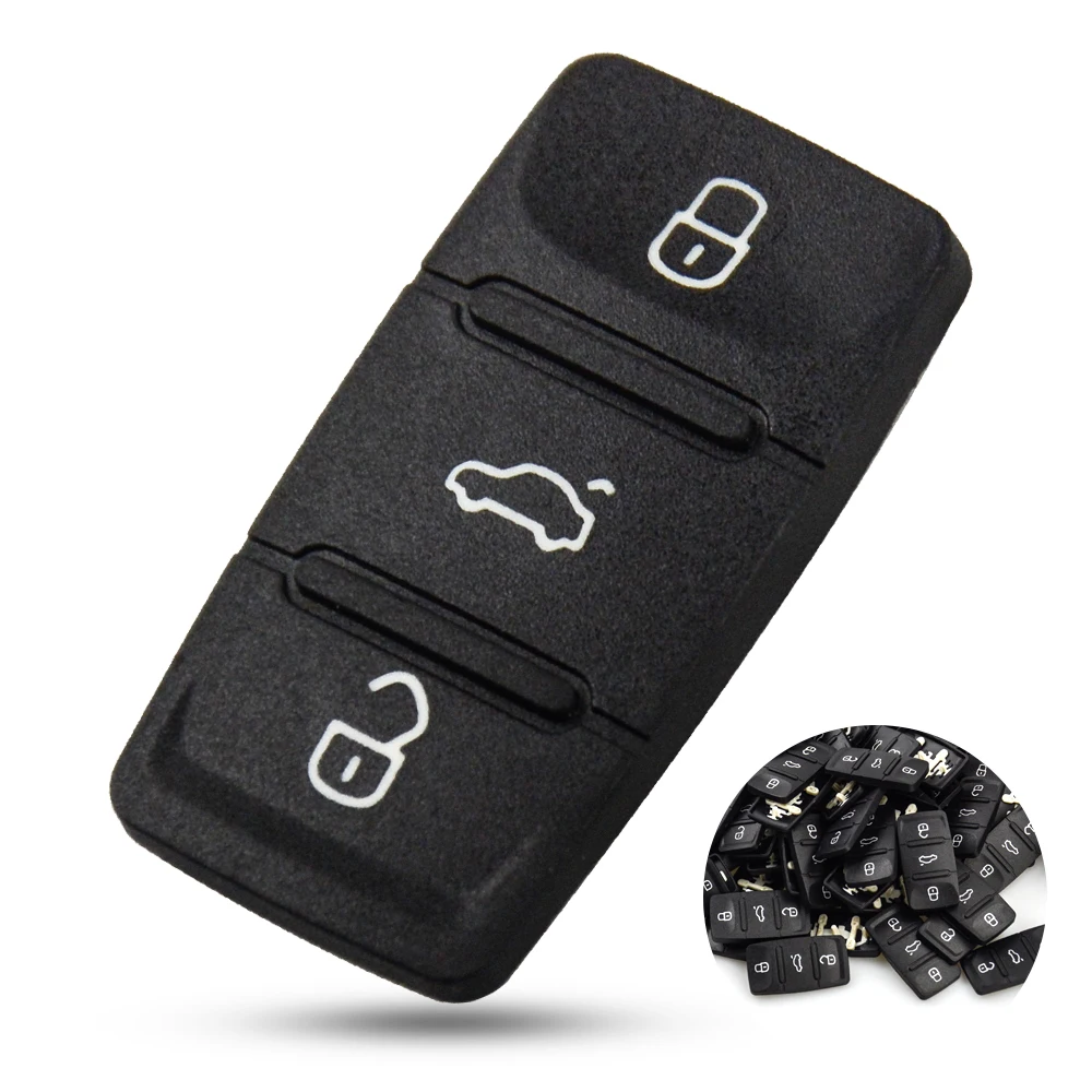 Резиновая накладка для ремонта ключа OkeyTech 10 шт./лот 3 кнопки VW Golf T5 Beetle Caddy Passat