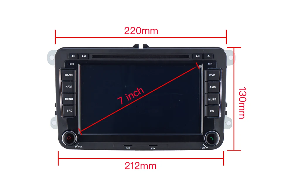 " Android 8,1 автомобильный аудио gps навигатор с Carplay и Android авто для Volkswagen/Passat/POLO/GOLF/Skoda/Seat/Leon