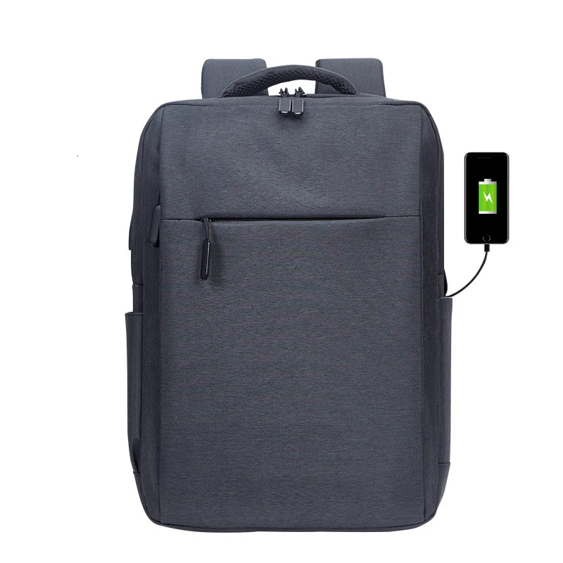 usb black SeenDa водонепроницаемая сумка для ноутбука Macbook Air Pro Dell hp ноутбук рюкзак для мужчин и женщин сумка через плечо для 13,3-17 дюймов - Цвет: usb black