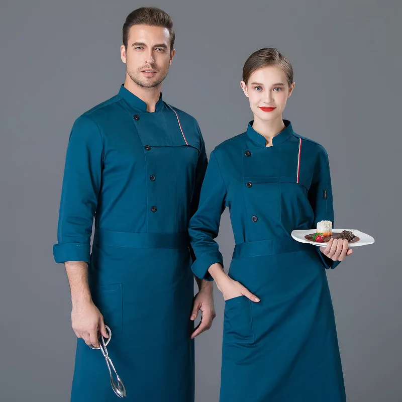 Unisex Chef Clothes Bakery Restaurant Kitchen Work Wear Catering Food Service Overalls Long Sleeve Breathable Uniform | Тематическая