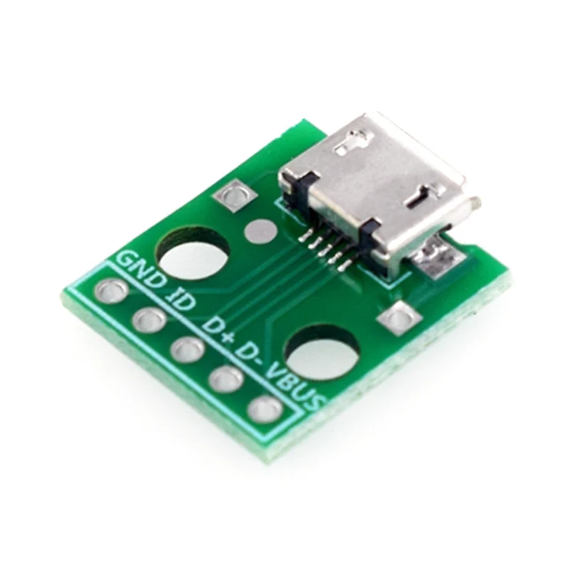 10 шт. адаптер MICRO USB Для DIP-адаптера 5-контактный женский разъем Фотографическая