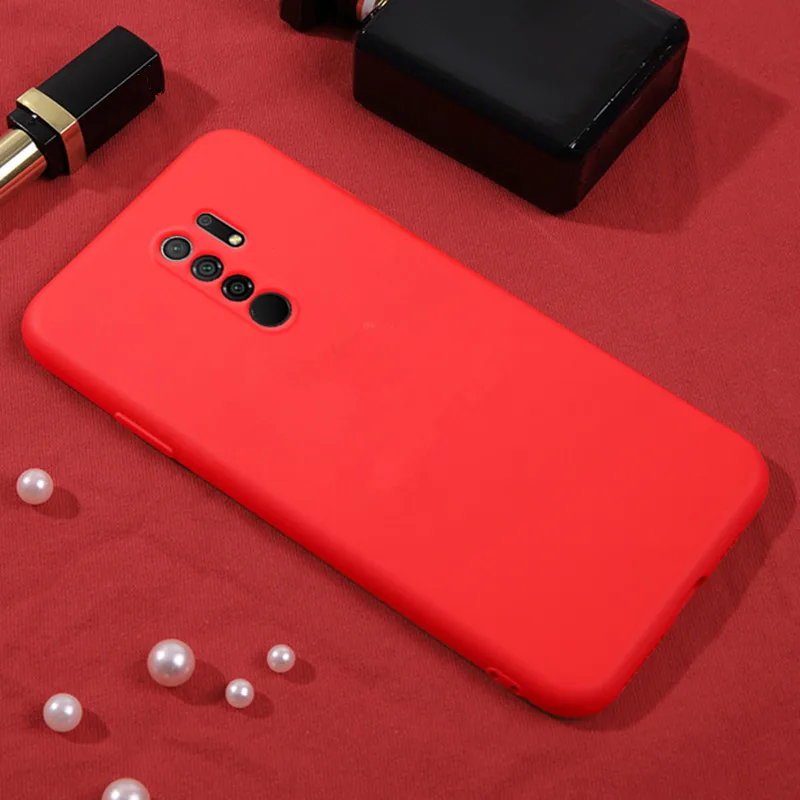 Жидкий силиконовый чехол для Xiaomi Redmi 9 9A 10X 8A 7A 6 6A Мягкий бампер телефона Note Pro Max 9S 8