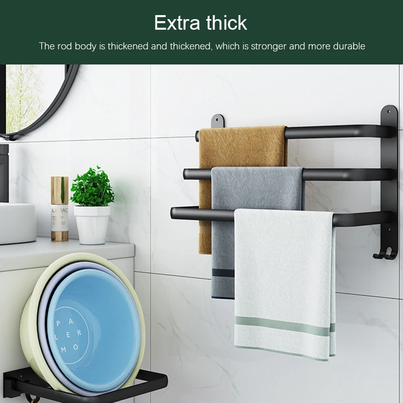 Вешалка для полотенец ванной комнаты трехуровневая вешалка душевая стойка