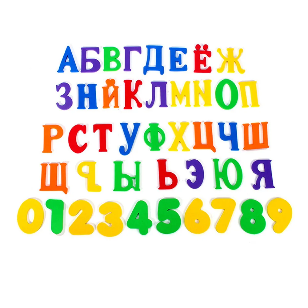 43 шт. с цифрами и буквами письмо головоломки игрушки для ванной Мягкая EVA Детские