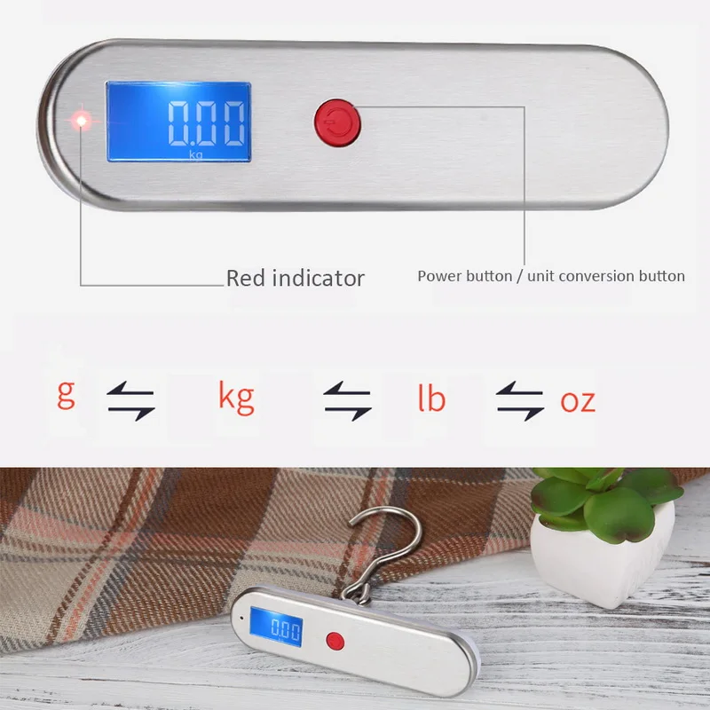 50 кг/10 г Мини цифровые весы ЖК Портативный вес багажа электронные Баланс
