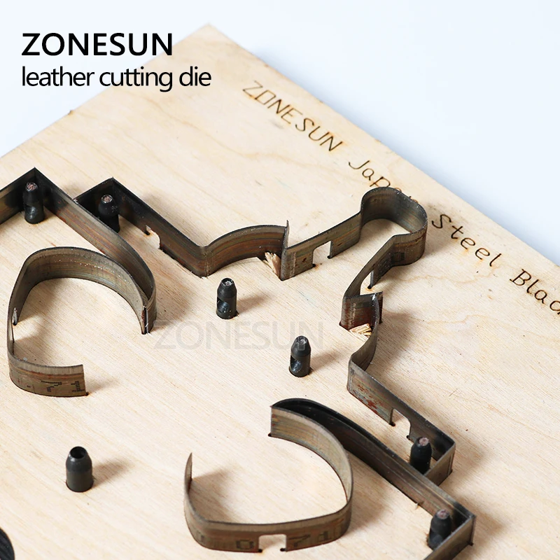 ZONESUN Кожевенные штамповки японские стальные лезвия кликеры штампы инструмент