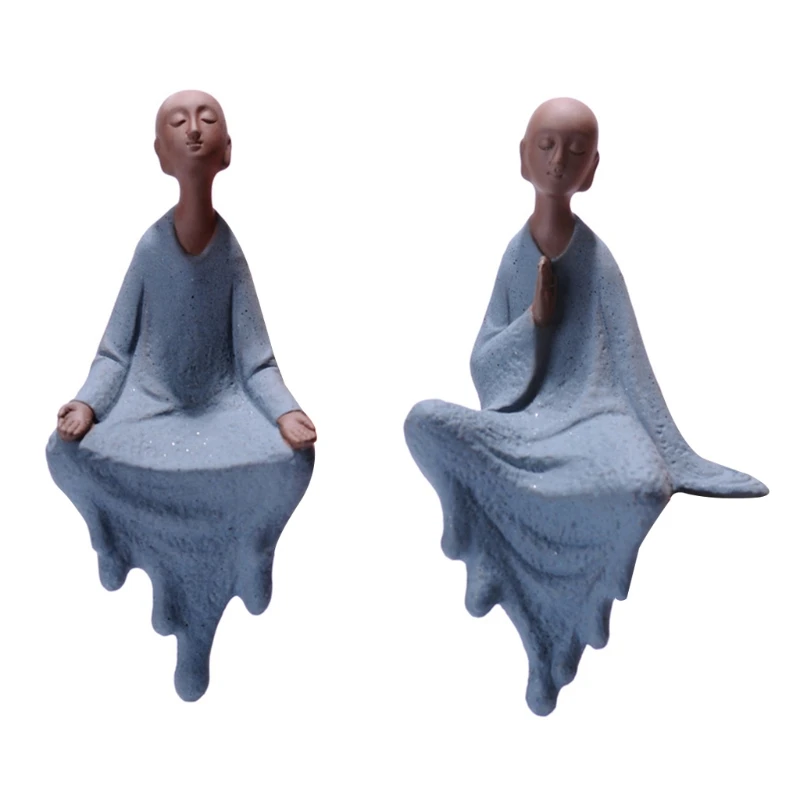 

2022 New Cute Mini Monk Figurine for Home Living Room Desktop Decoration Statue
