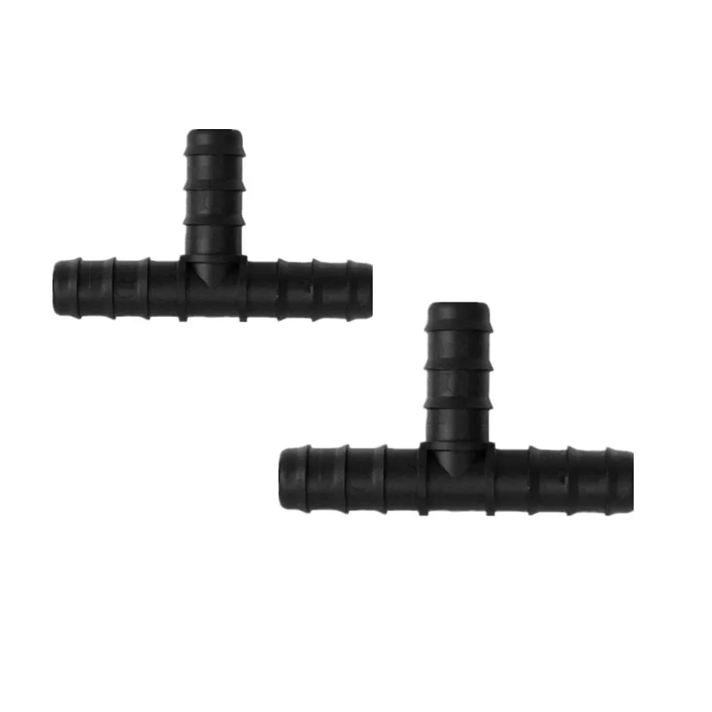 

16mm 20mm Tee Insert Barb Connector Poly Hose Barbed Connector Greenhouse Watering Micro Sprinkler Drip Fittings