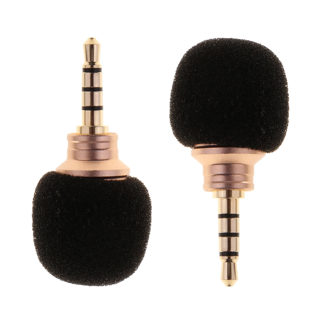 2 шт. Мини 3 5 мм микрофон Микрофон для смартфона мобильного телефона запись