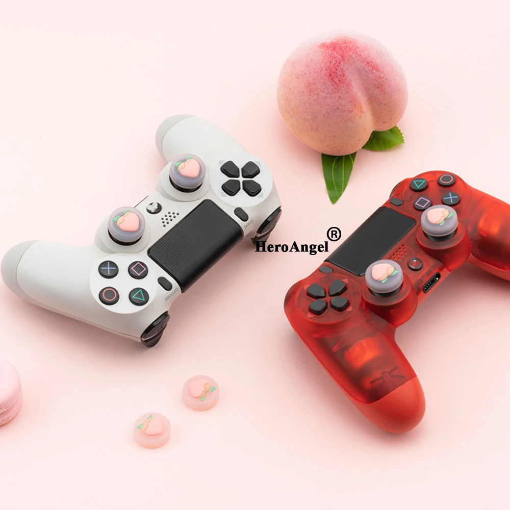 Сладкий фрукт 4 шт. силиконовых кейсов Joy-Con контроллер для большого пальца