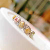 multi color full row zircon ring adjustable ring elegant princess fashion christmas party jewelry exquisite jewelry gifts