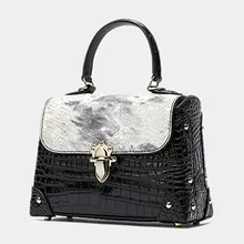 Women Genuine Leather Bag Crocodile skin Womens handbag luxury designer handbag Women Leather Handbag Brand sac de luxe femme