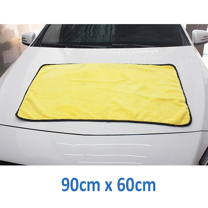 

90*60cm Super Absorbent Car Wash Microfiber Towel Drying Towel Car Care Detailing Car Cleaning Drying Cloth Extra Large