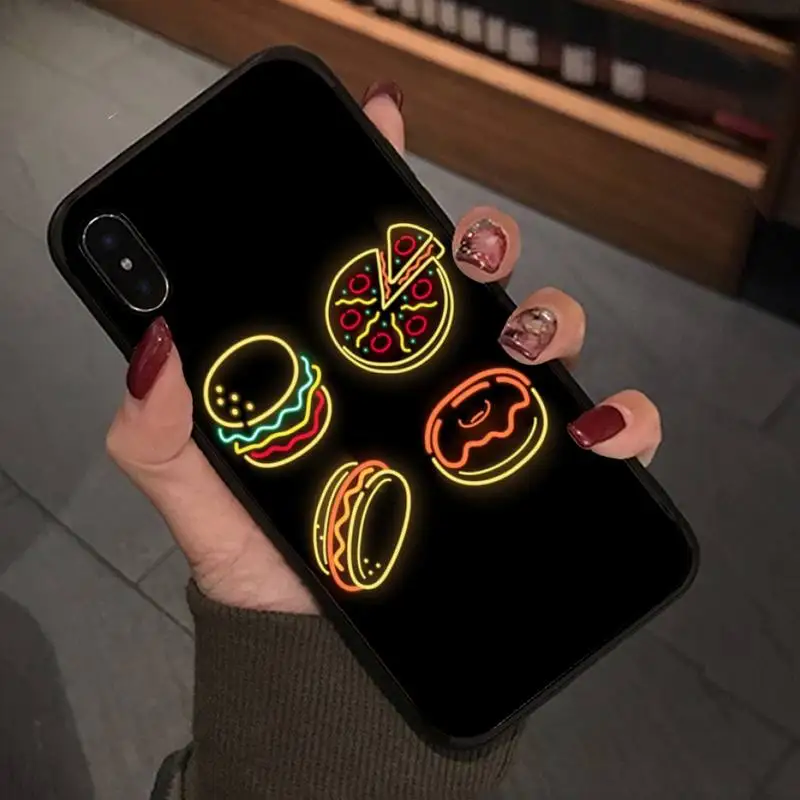 Флуоресцентный чехол для телефона маленький узор Iphone 5/6/6s/7/8 Plus/X/Xs Max/Xr/11 Pro