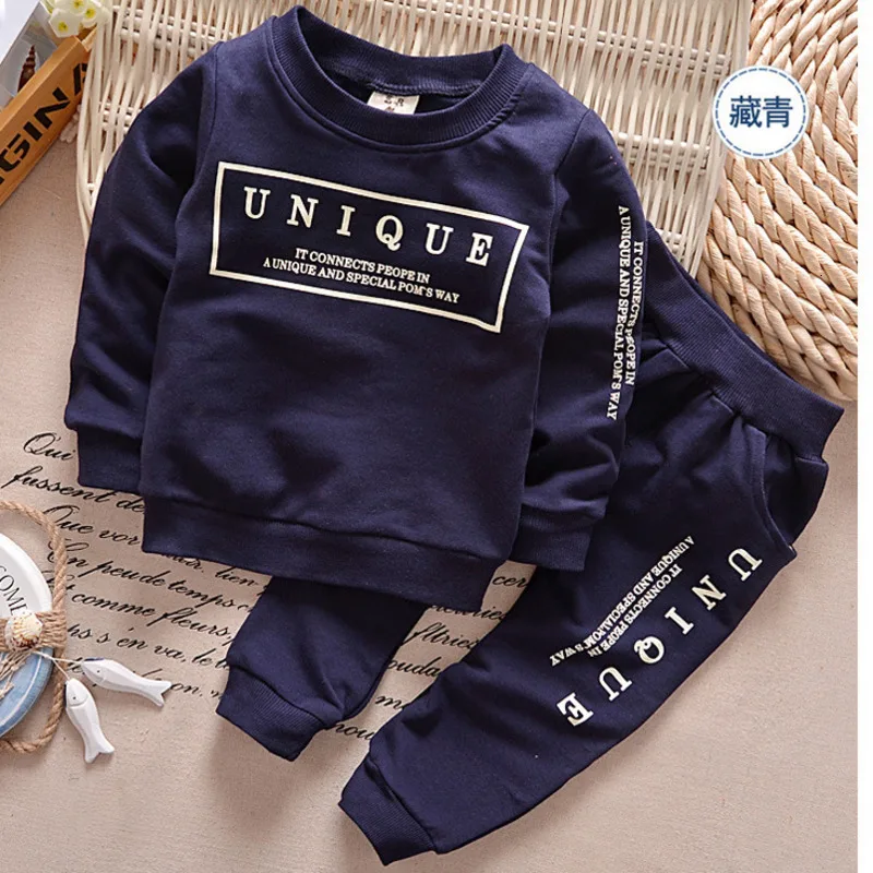 Детский комплект из футболки с длинным рукавом и брюк|Комплекты одежды для