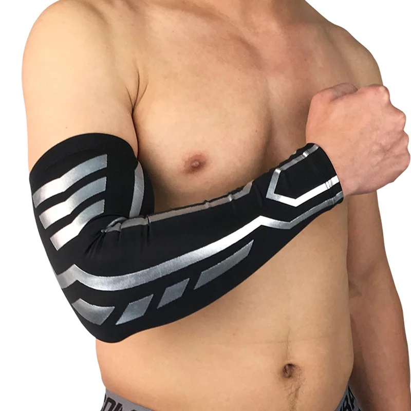 

Compression Sports Elbow Support Pads Elastic Brace Arm Sleeves for Tennis Basketball Volleyball Fitness Protector