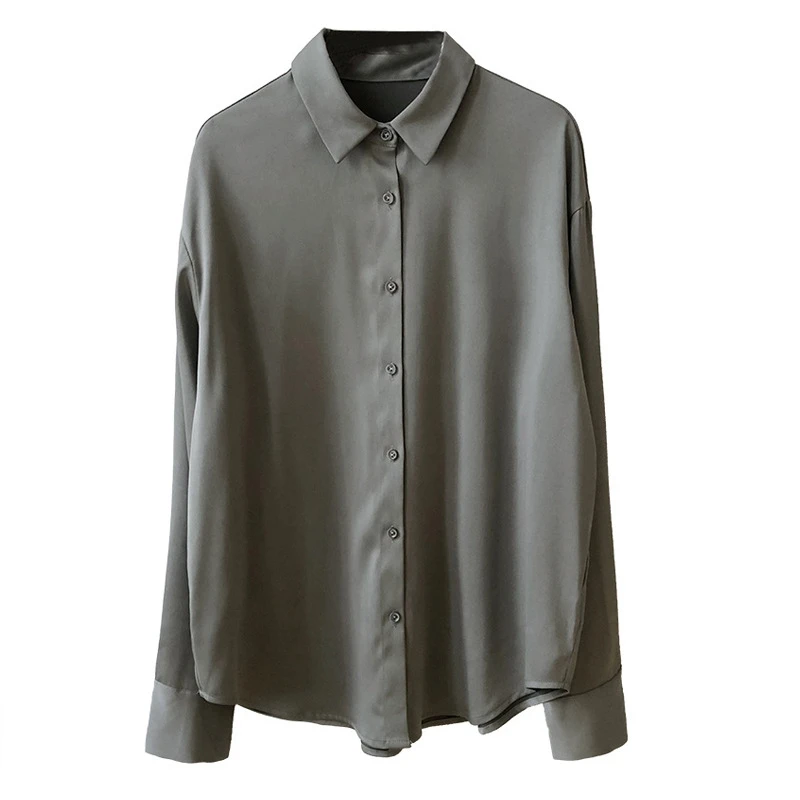 

New Women 2020 Summer Blouses Chic Design Satin Silk Womens Tops And Blouses Ladies Shirt Blusas Roupa Feminina