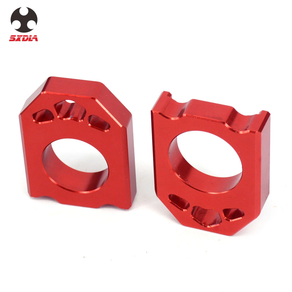 Мотоцикл Красный ЧПУ ось блок цепи Adjuste для HONDA CR125R 250R CRF250R CRF250X CRF450R CRF450X CRF450RX 2004 2005