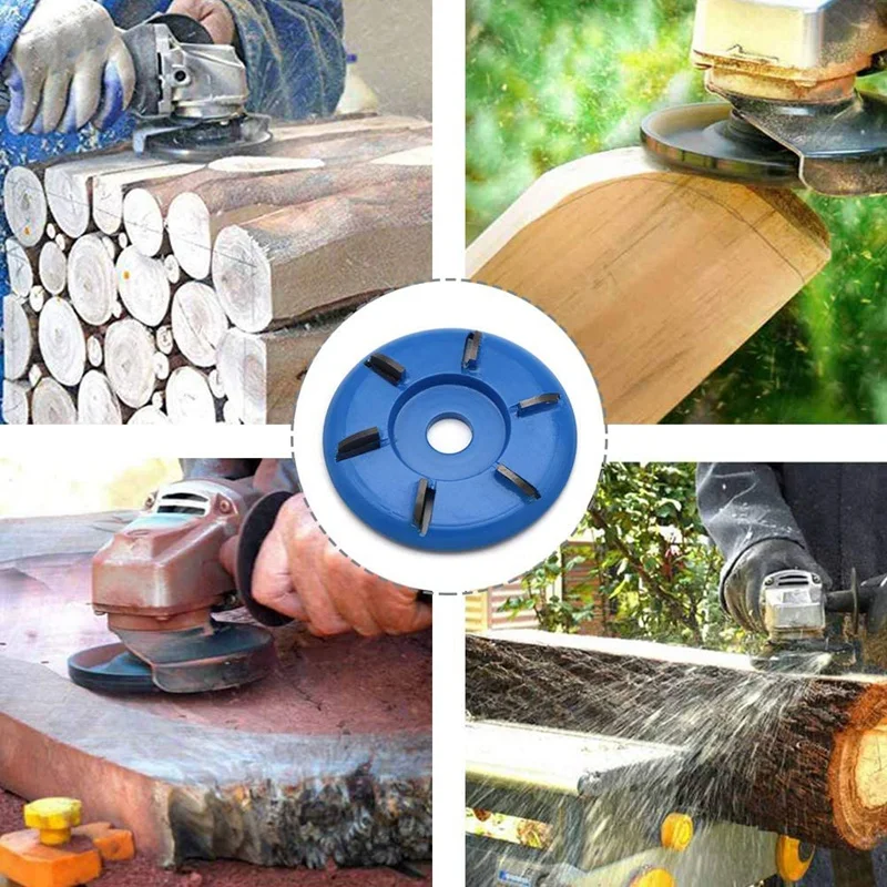 

2PCS Wood Carving Shaping Disc Grinding Wheel for Angle Grinder Arch Teeth Wood Carving Disc Angle Grinder Attachment