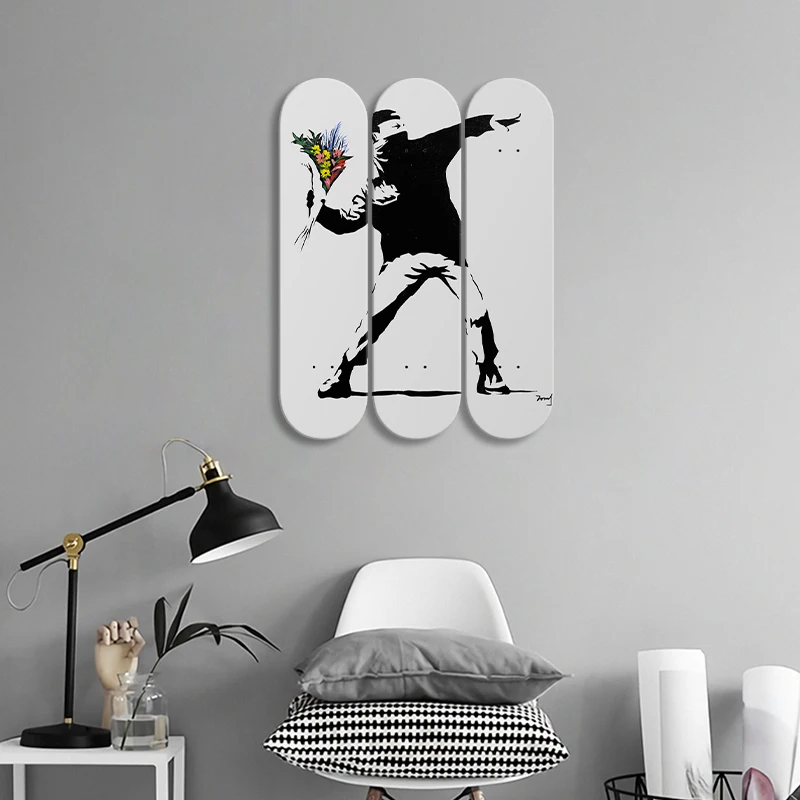 Скейтборд колода Curren украшение цветок бомбардировщик бросающие цветы кленовый