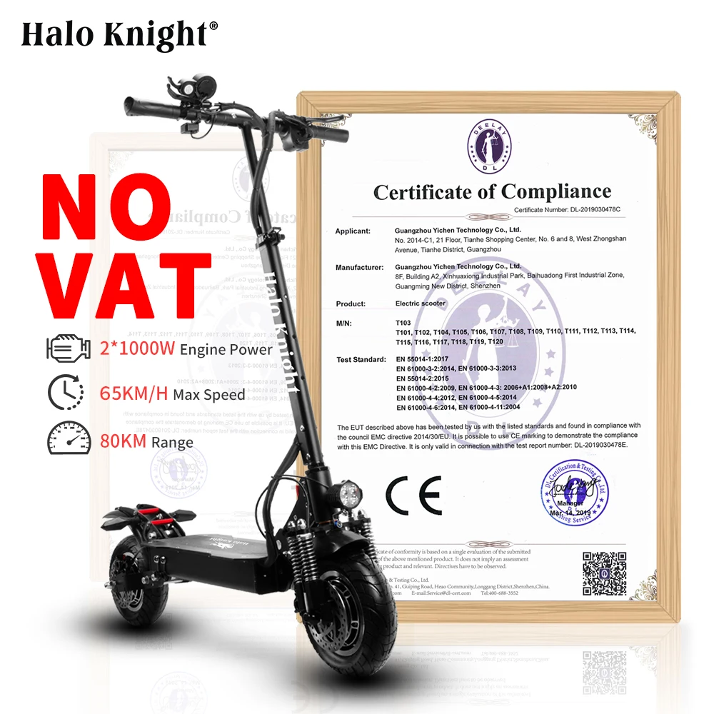 2000 Вт самокат электрический дешевый 10-дюймовый двойной мотор складной скутер