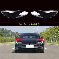 car front headlamp caps glass headlight cover auto protection lampshade lamp lens shell waterproof mask for tesla model s