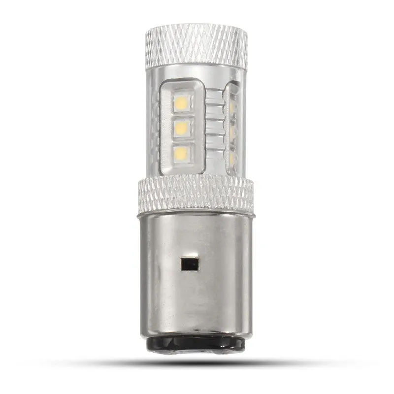 2 шт./лот супер яркие светодиодные лампы BA20D H6 16LED Мотоцикл Скутер мопед ATV фары