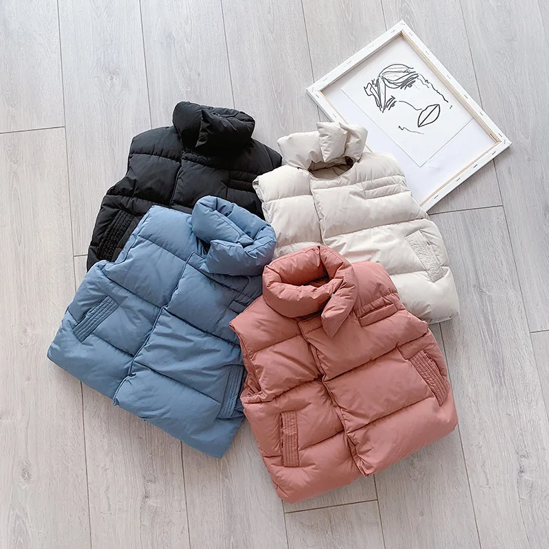 2019 новый зимний детский жилет жилеты с хлопковой подкладкой толстые теплые