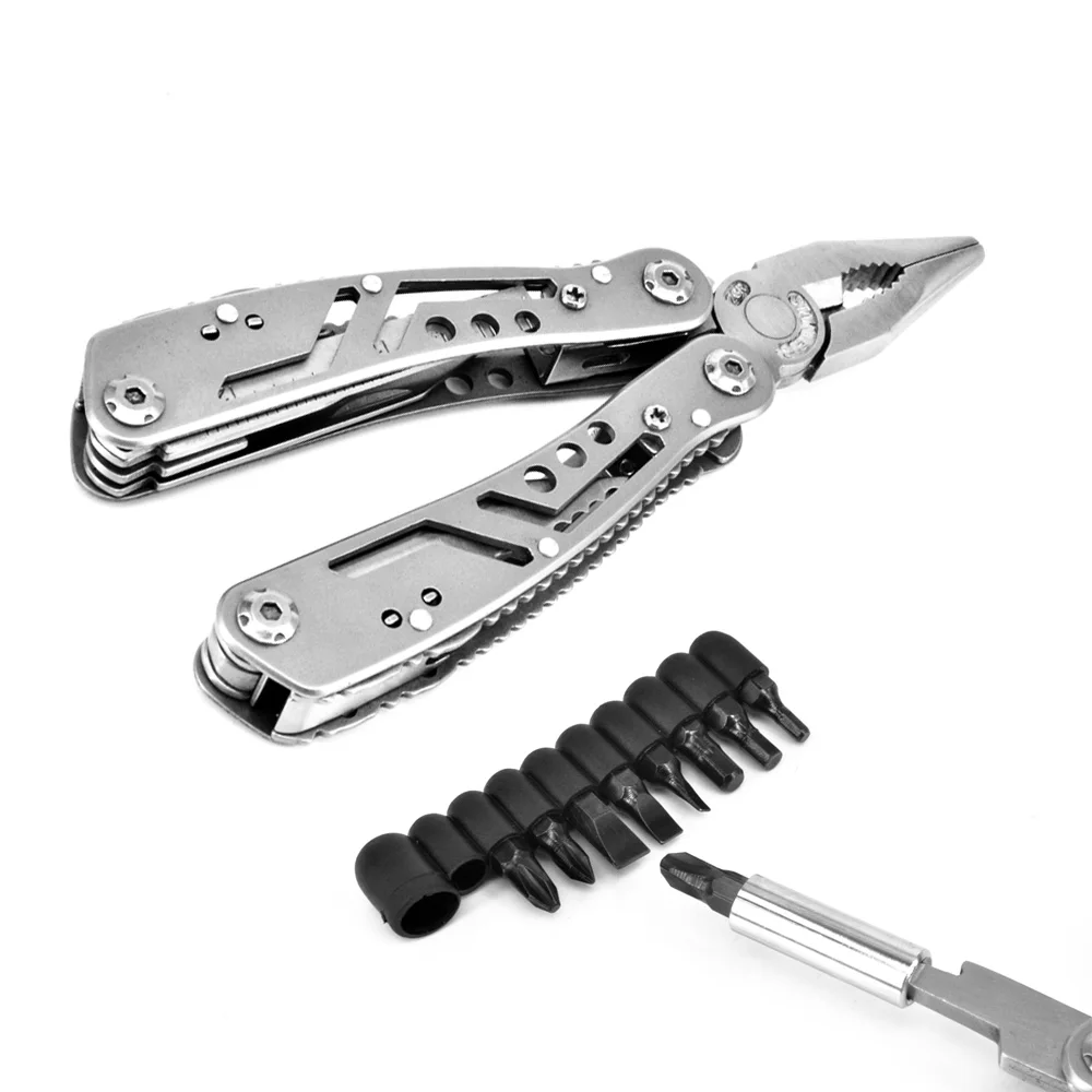 KSHIELD многофункциональные складные плоскогубцы для зачистки проводов Pinza Кемпинг EDC нож охотничий инструмент для выживания комбинированные многофункциональные плоскогубцы