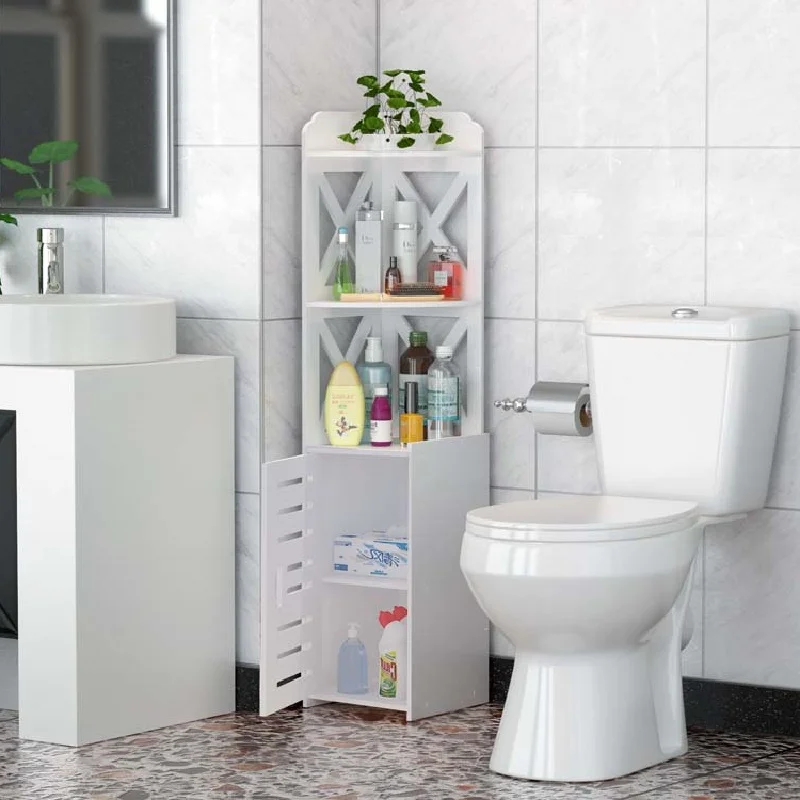 Простая напольная полка для унитаза ванная комната хранения штатив резная