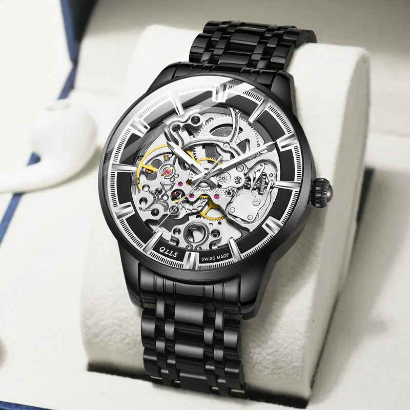 Часы наручные мужские автоматические механические водонепроницаемые