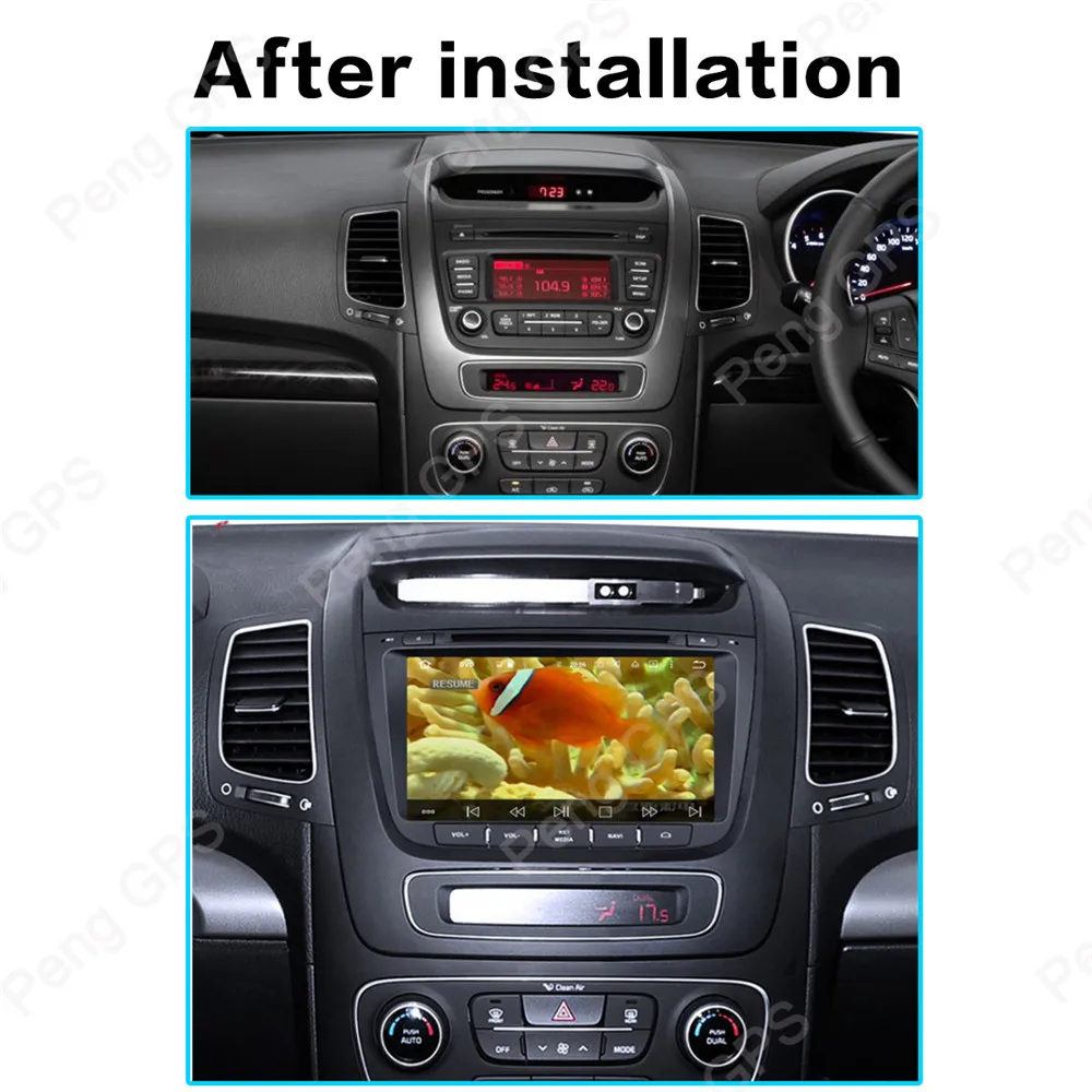 

For kia Sorento 2013 2014 Car radio player Android 10 64GB GPS Navigation Multimedia Player Radio