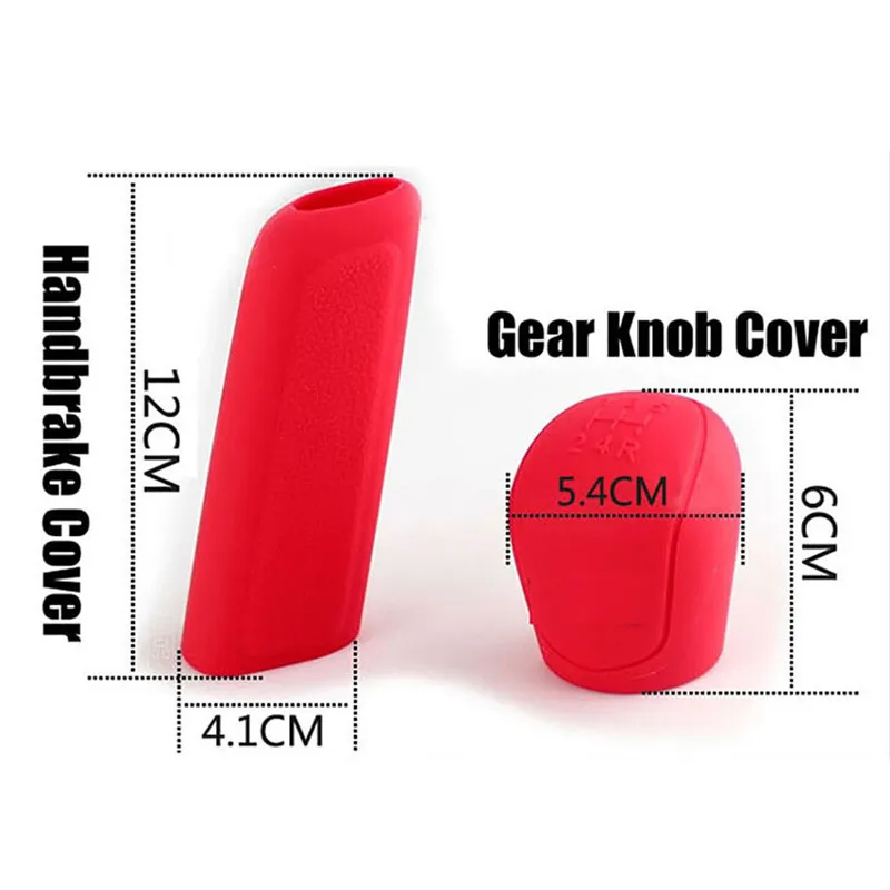 2Pcs Universal Manual Gear Shift Collars Car Silicone Head Knob Cover Handbrake Grip Hand Brake Covers Cas#257475 | Автомобили и