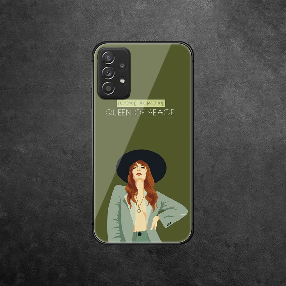 

Florence The Machine Tempered Glass Phone Case Cover For Samsung Galaxy A 10 12 20 E 21 30 32 50 40 51 52 70 71 72 S Phone case