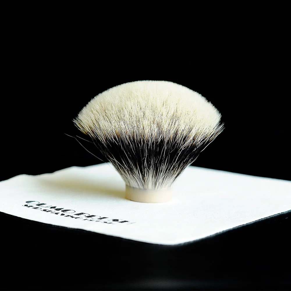 OUMO BRUSH-SHD Маньчжурия лучшие две группы пухленькие веер барсук волосы узлы для бритья - Цвет: 28mm