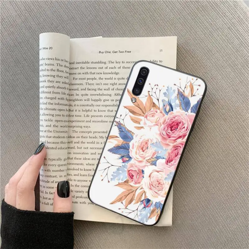 

Colorful Flower floral Vintage print Phone Case For Samsung galaxy S 9 10 20 A 10 21 30 31 40 50 51 71 s note 20 j 4 2018 plus