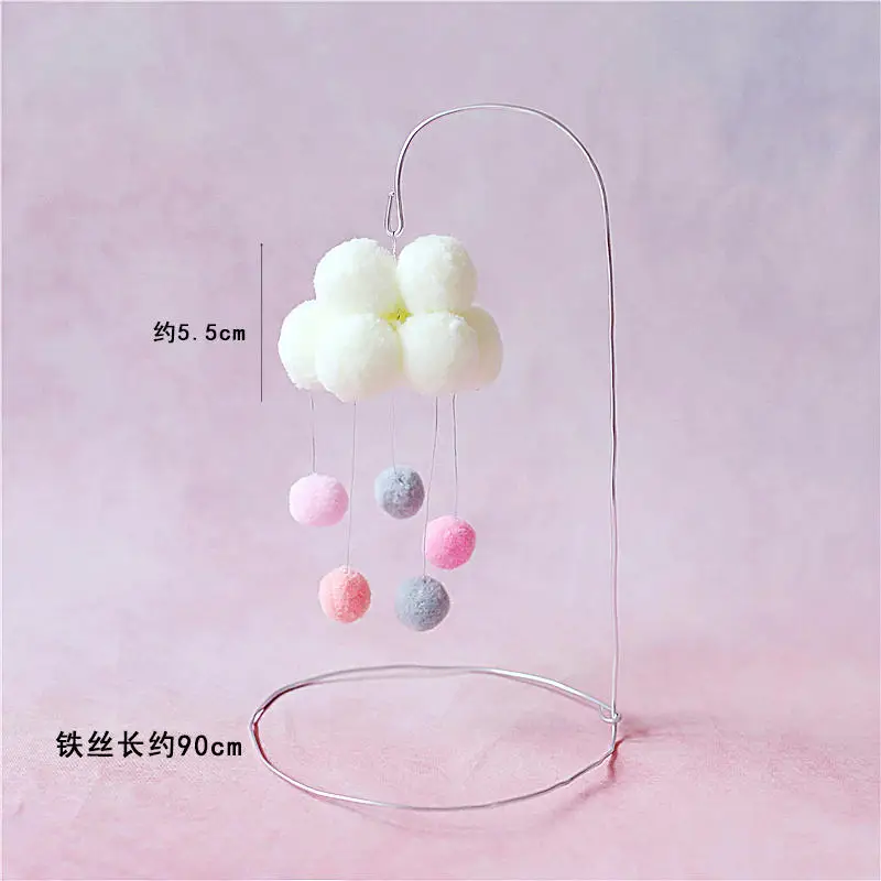 Cloud tassel set A Розовый синий качающаяся голова мышь украшение сердце ветряная мельница кисточкой облака Топпер для торта «С Днем Рождения» вечерние принадлежности для выпечки подарки - Цвет: Cloud tassel set A