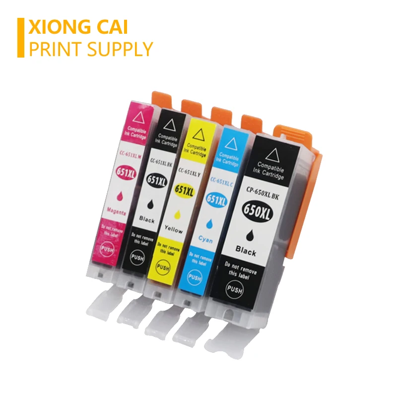 Совместимые чернильные картриджи PGI 650 CLI 651 для принтера Canon Pixma MG6360 MG6460 MG7160 iX6860 MX926