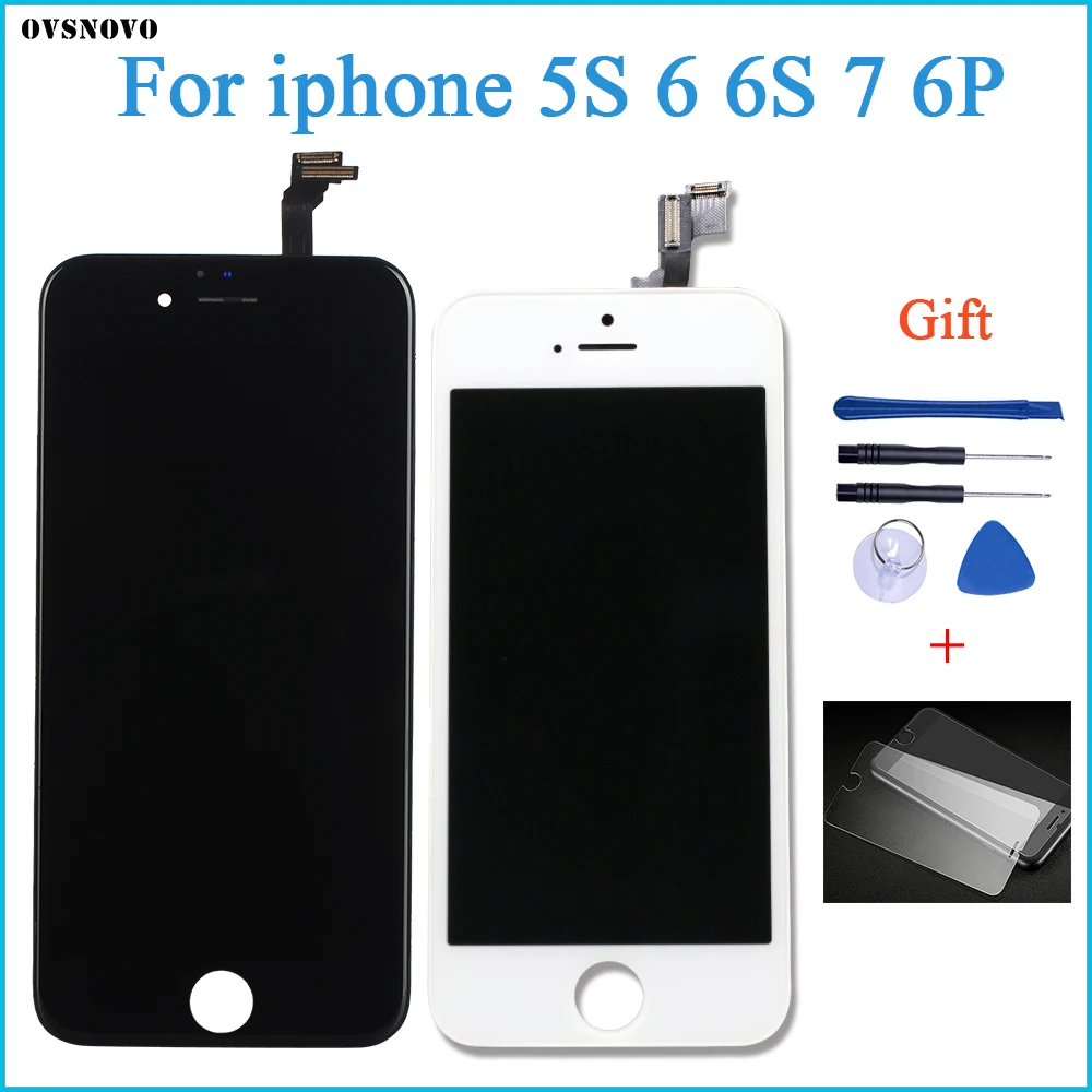 Сменный 3D ЖК-экран для iPhone 5S 6S 7 сменный дигитайзер в сборе 6Plus ЖК-дисплей без битых